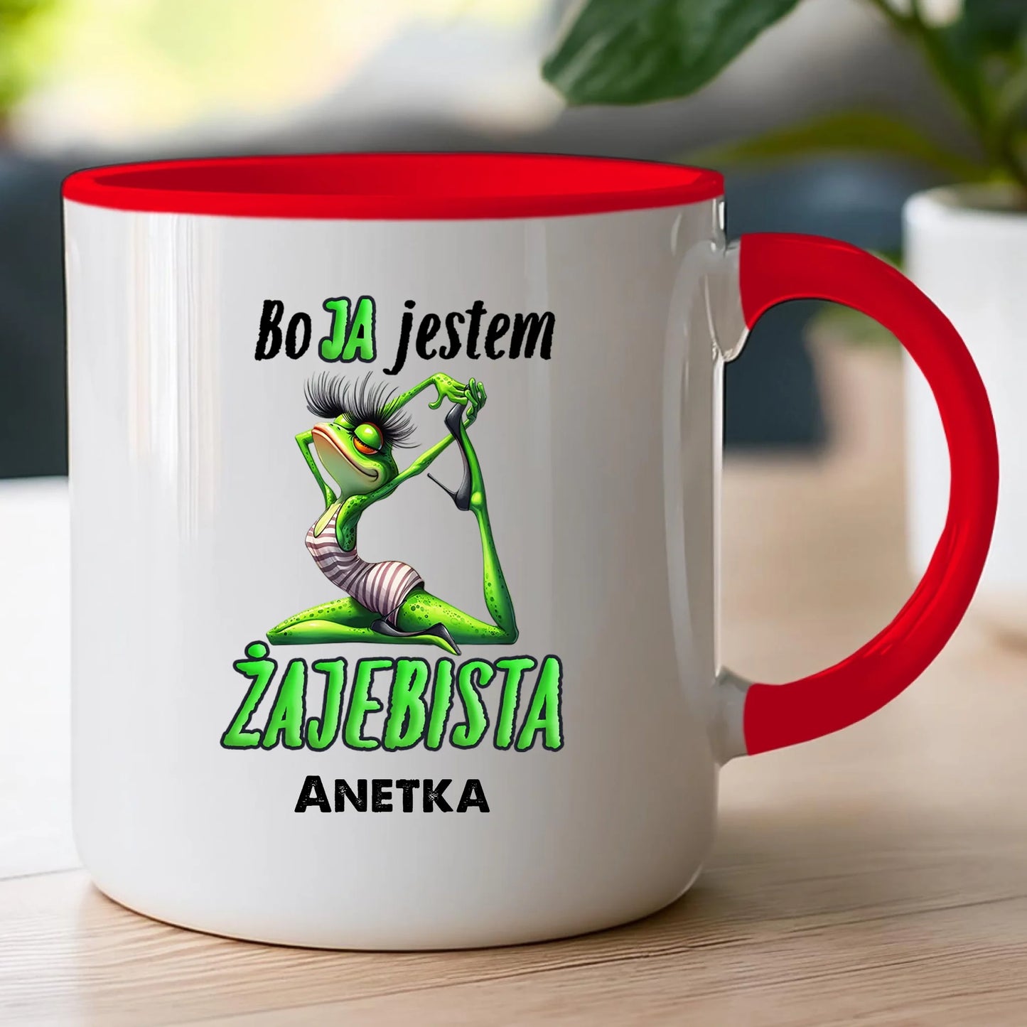 Kubek personalizowany na Dzień Kobiet - Żabunia #453