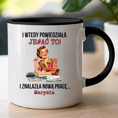 Kubek personalizowany - odejście z pracy #0022