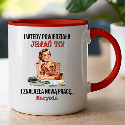 Kubek personalizowany - odejście z pracy #0022