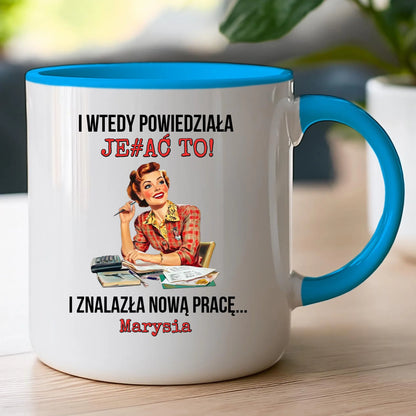 Kubek personalizowany - odejście z pracy #0022