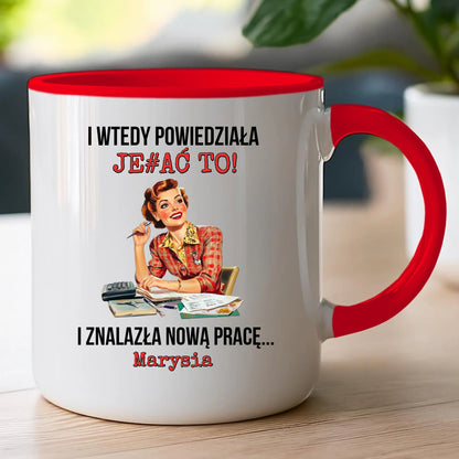 Kubek personalizowany - odejście z pracy #0022