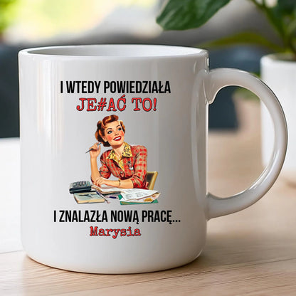 Kubek personalizowany - odejście z pracy #0022