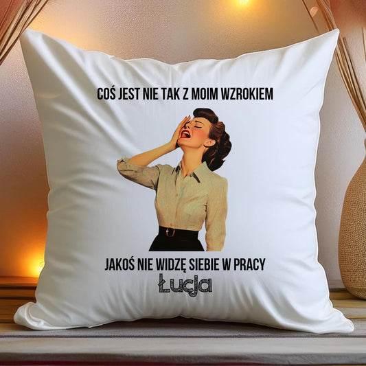 Poduszka personalizowana - odejście z pracy #0025