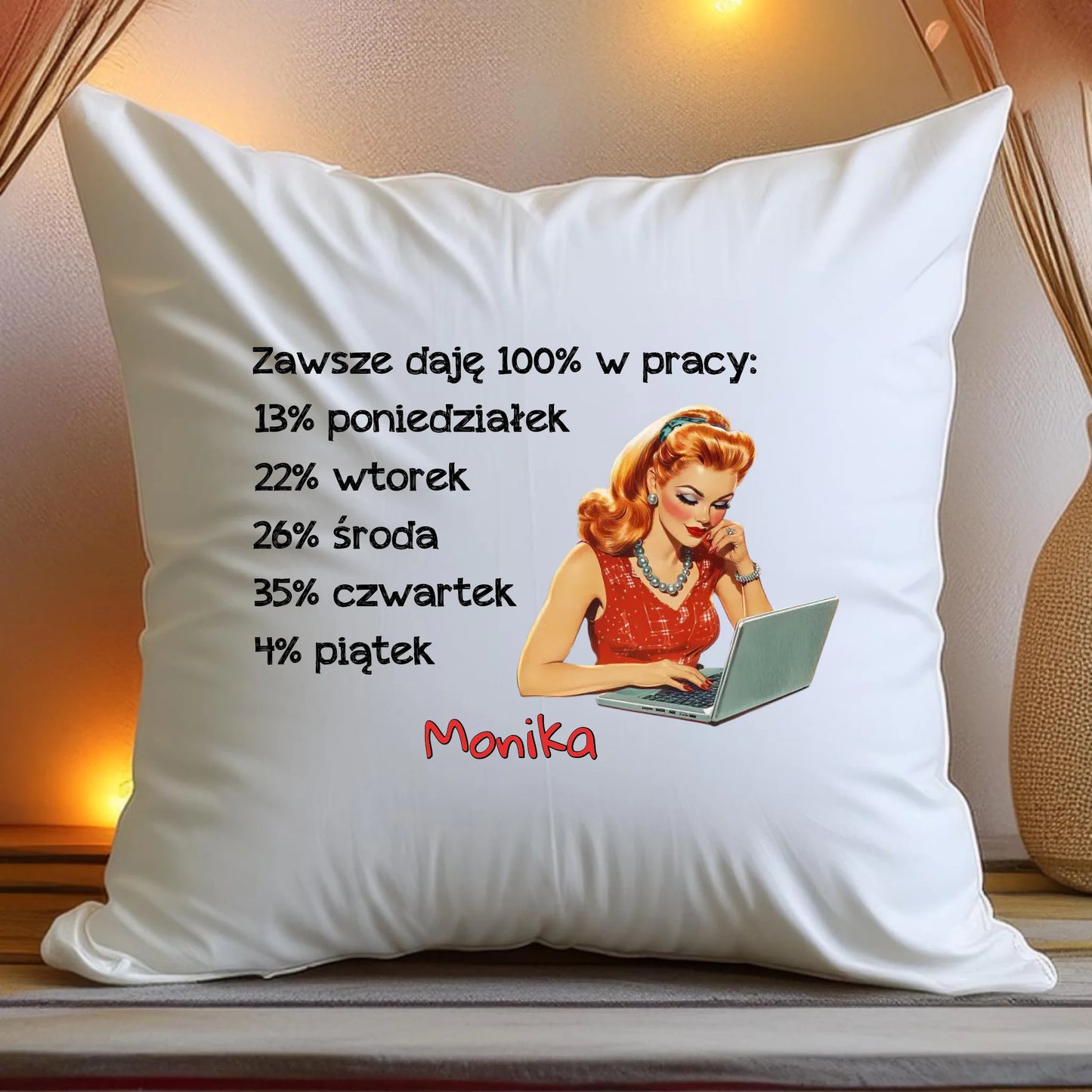 Poduszka personalizowana - odejście z pracy #0026