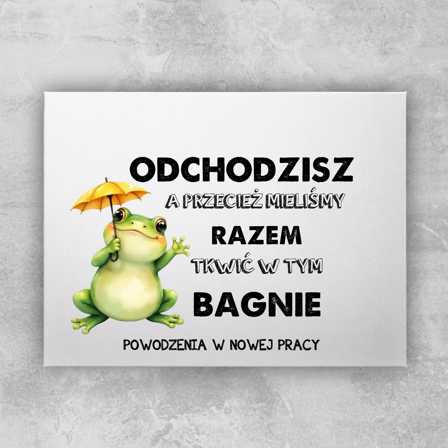 Obraz personalizowany - Odejście z pracy #402