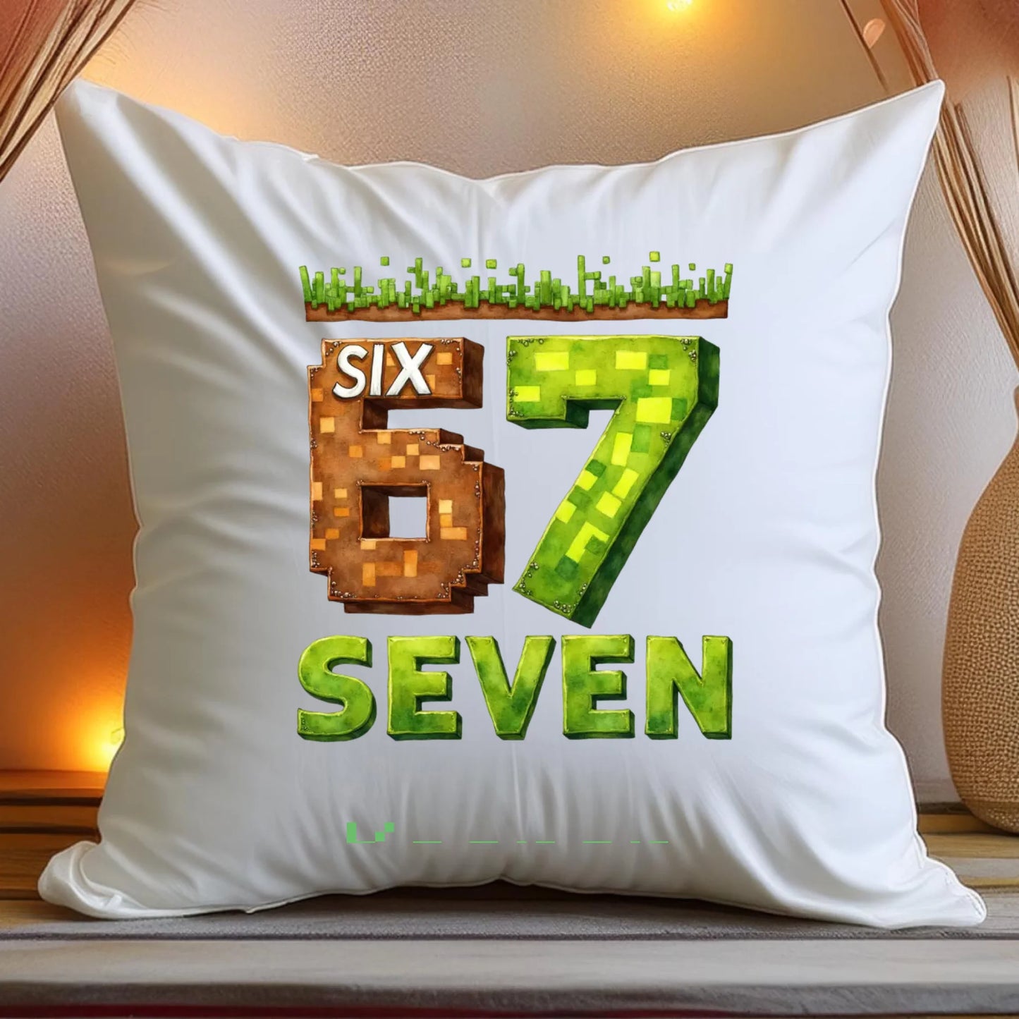 Poduszka personalizowana - 67 six seven #7766