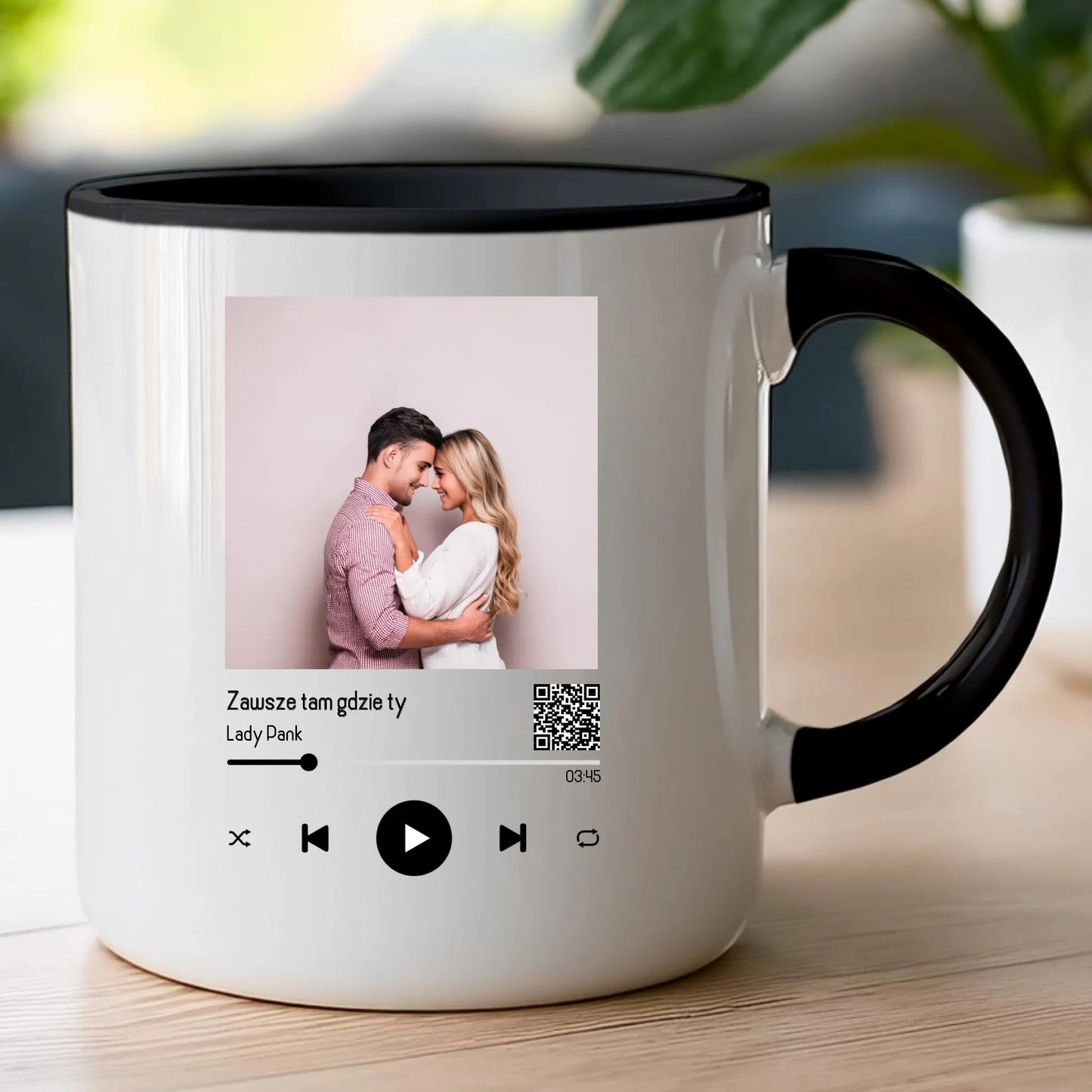 Kubek personalizowany dla par z piosenką #2