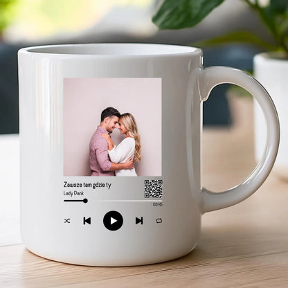 Kubek personalizowany dla par z piosenką #2