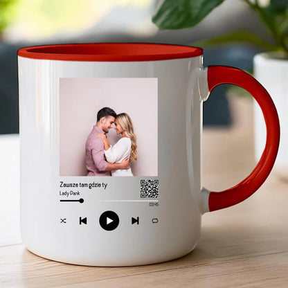 Kubek personalizowany dla par z piosenką #2