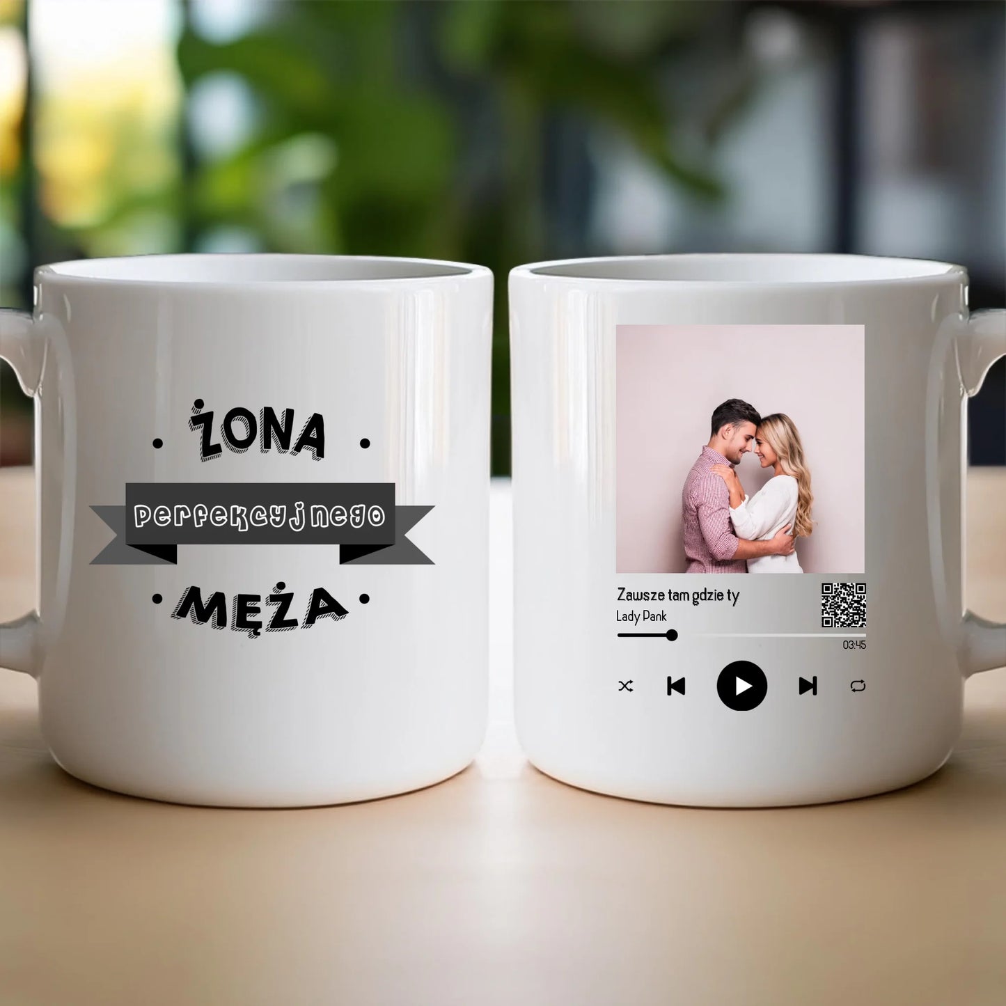 Kubek personalizowany dla par z piosenką #2