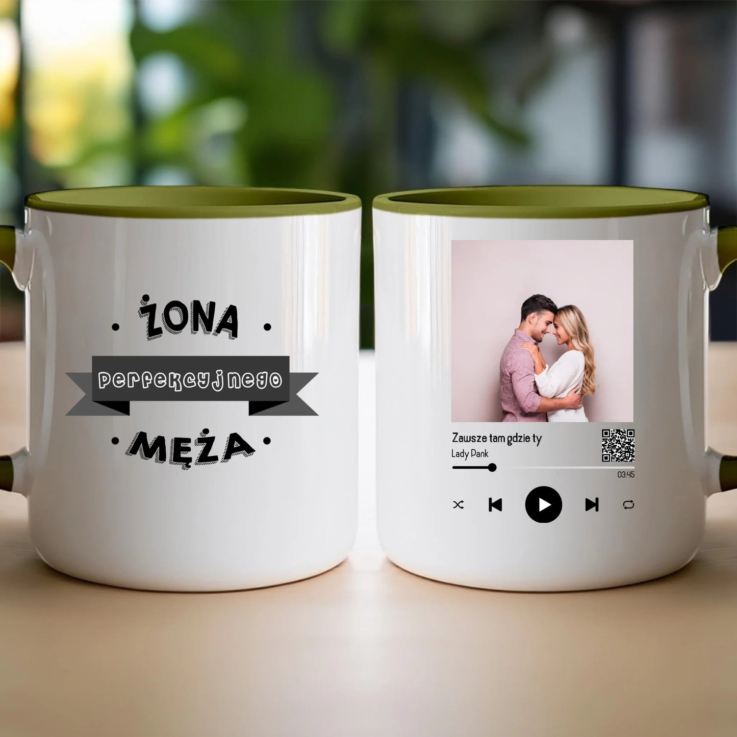 Kubek personalizowany dla par z piosenką #2