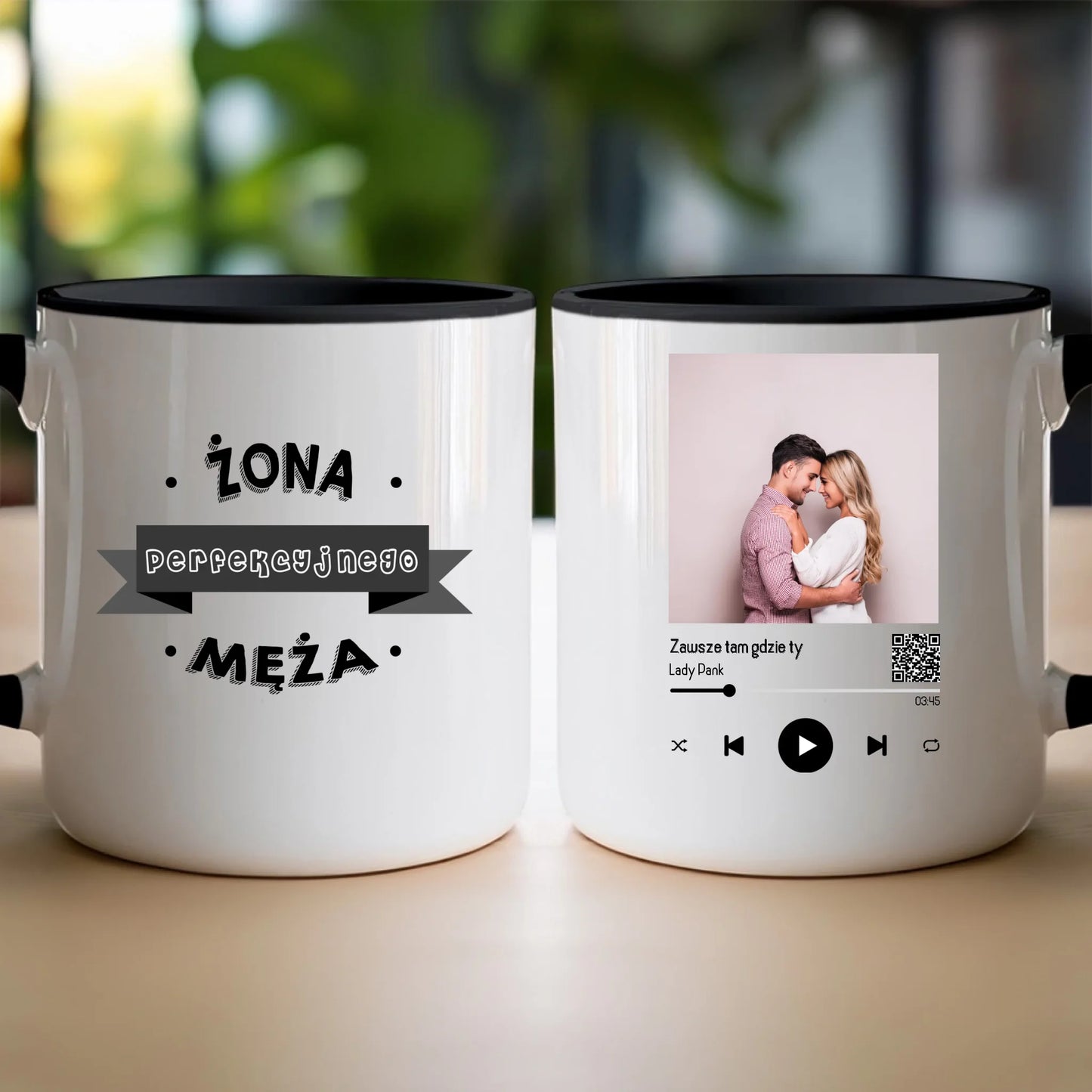 Kubek personalizowany dla par z piosenką #2