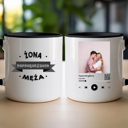 Kubek personalizowany dla par z piosenką #2