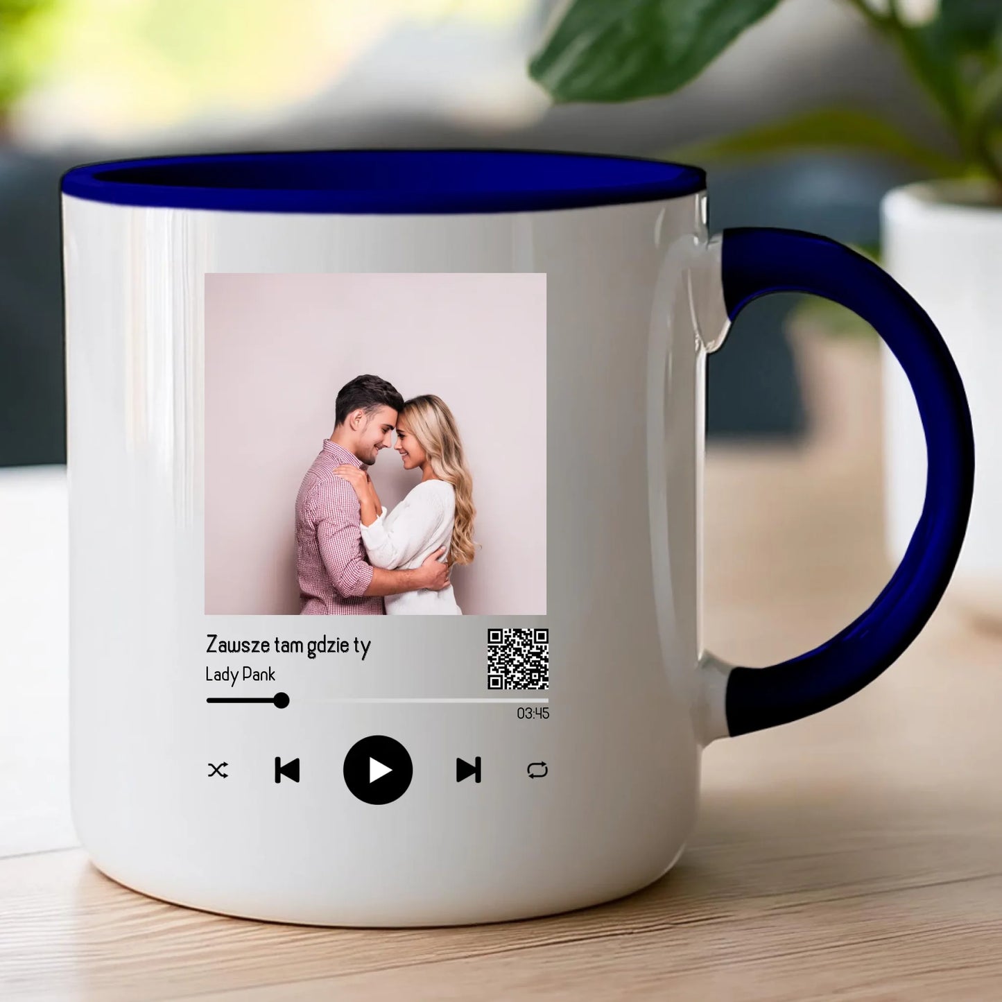 Kubek personalizowany dla par z piosenką #2