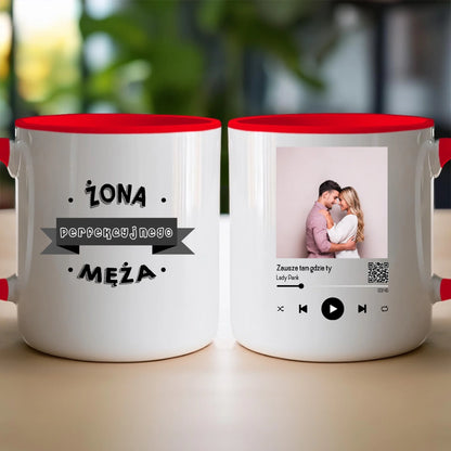 Kubek personalizowany dla par z piosenką #2