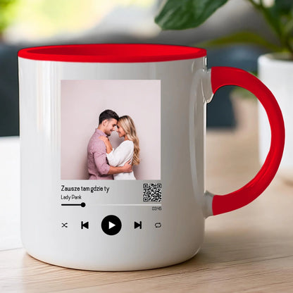 Kubek personalizowany dla par z piosenką #2