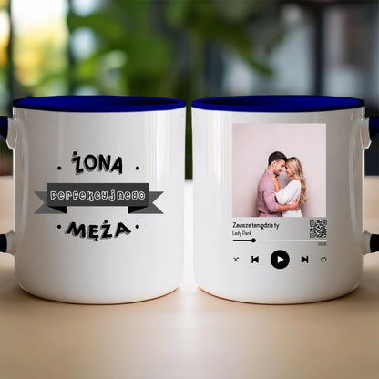 Kubek personalizowany dla par z piosenką #2