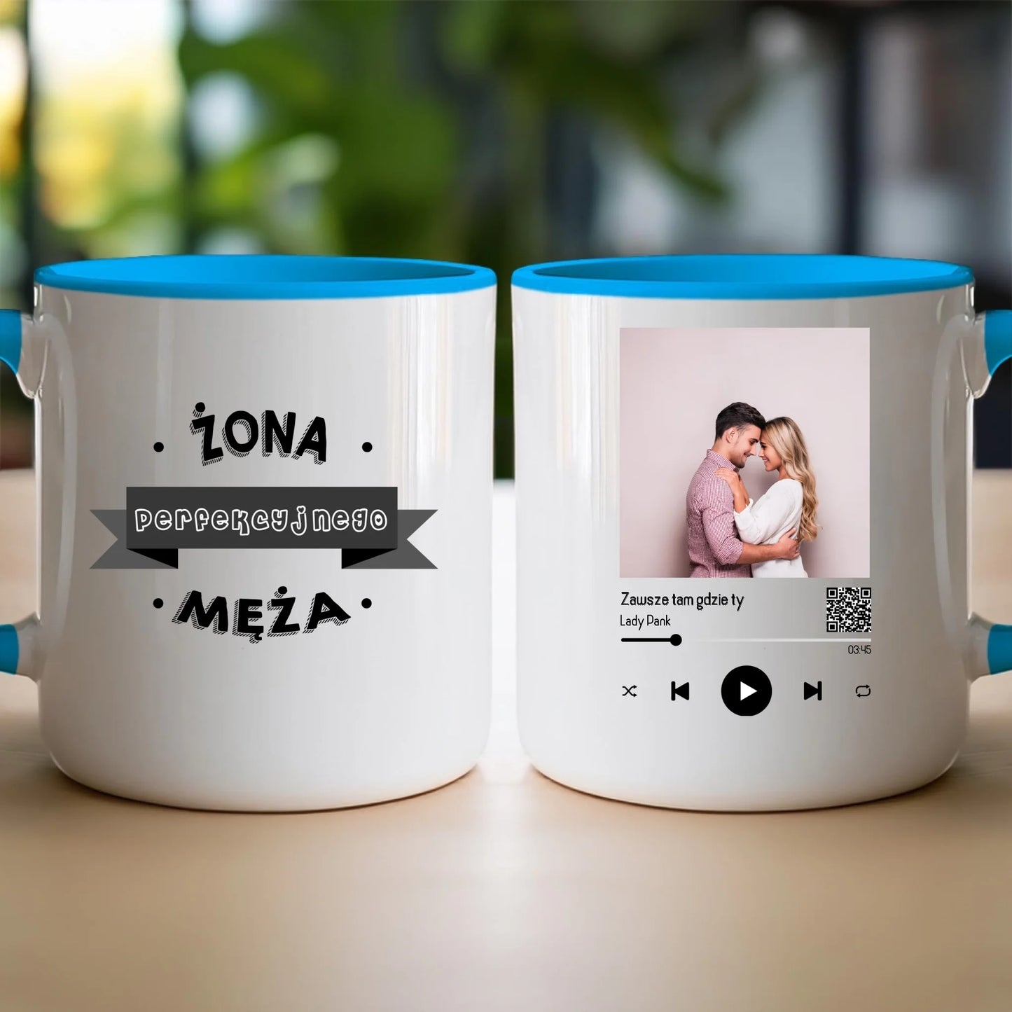 Kubek personalizowany dla par z piosenką #2