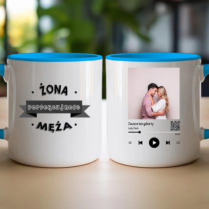 Kubek personalizowany dla par z piosenką #2