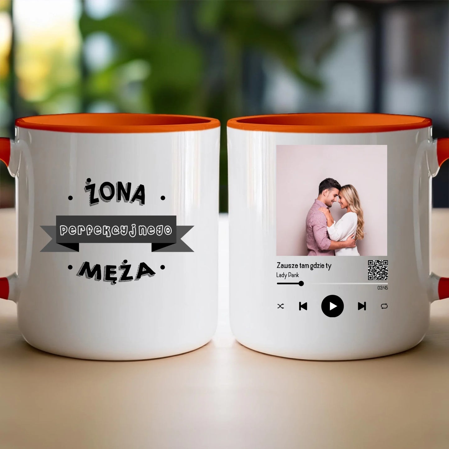 Kubek personalizowany dla par z piosenką #2