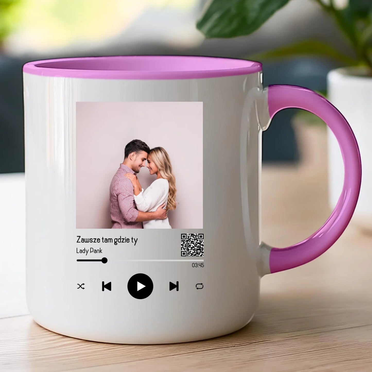 Kubek personalizowany dla par z piosenką #2