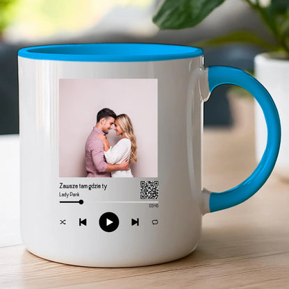 Kubek personalizowany dla par z piosenką #2