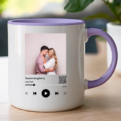 Kubek personalizowany dla par z piosenką #2