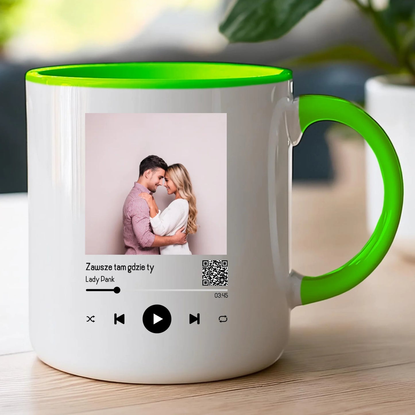 Kubek personalizowany dla par z piosenką #2