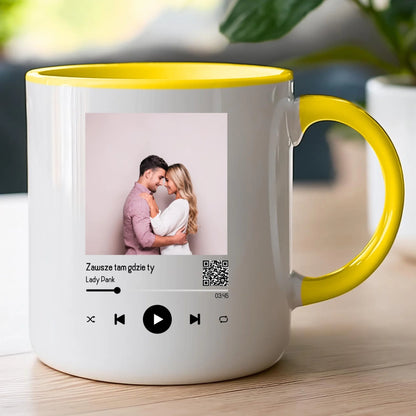 Kubek personalizowany dla par z piosenką #2