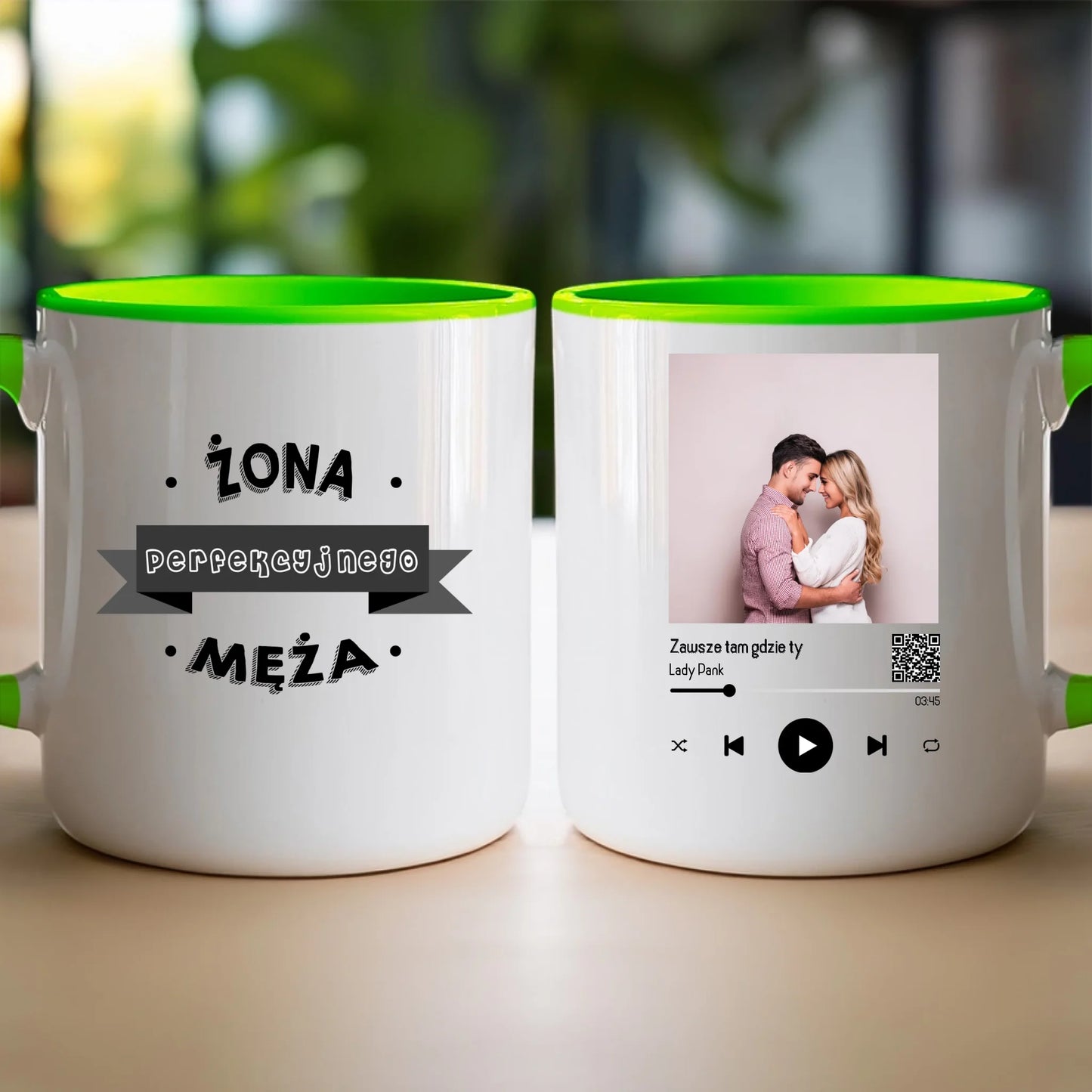 Kubek personalizowany dla par z piosenką #2