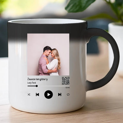 Kubek personalizowany dla par z piosenką #2