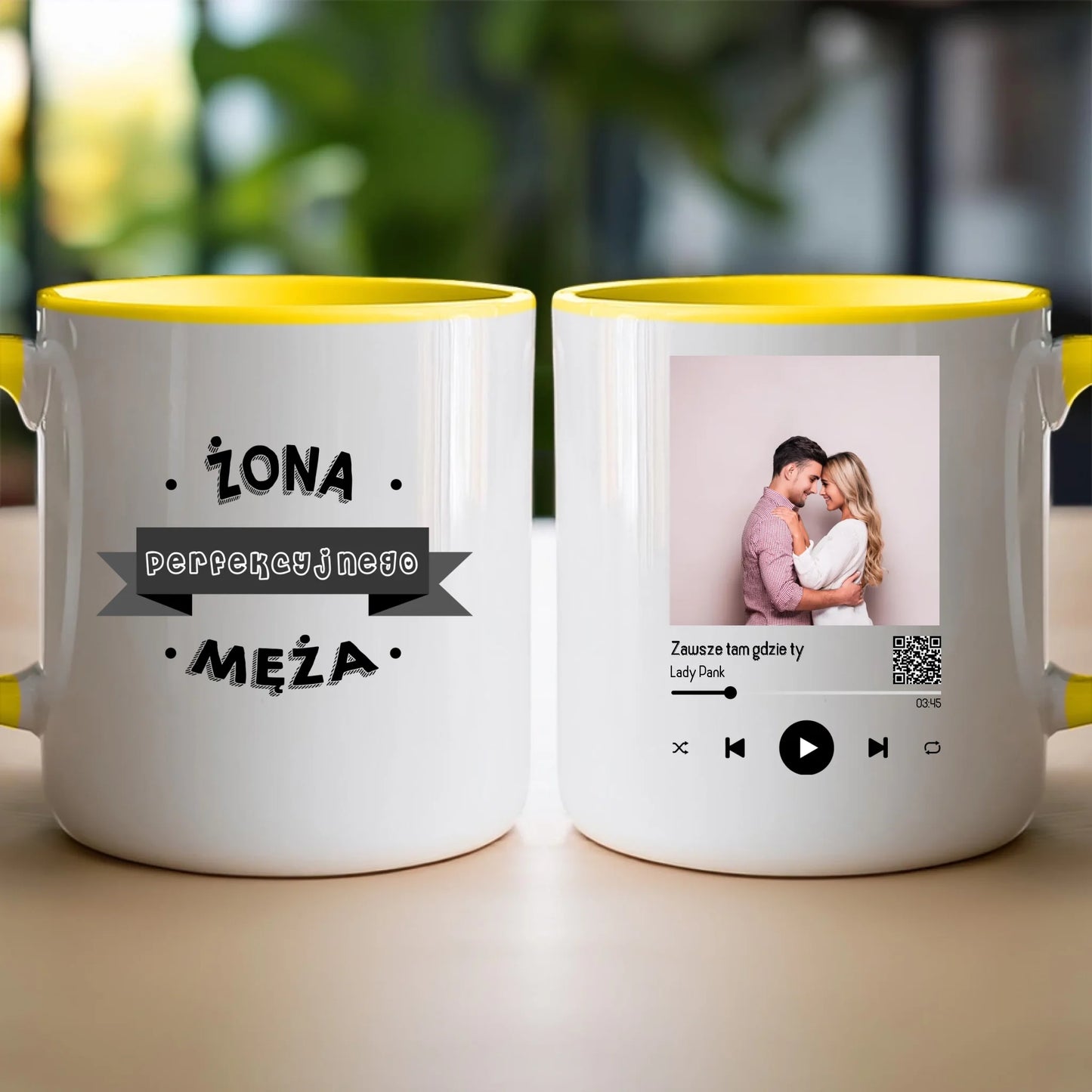 Kubek personalizowany dla par z piosenką #2