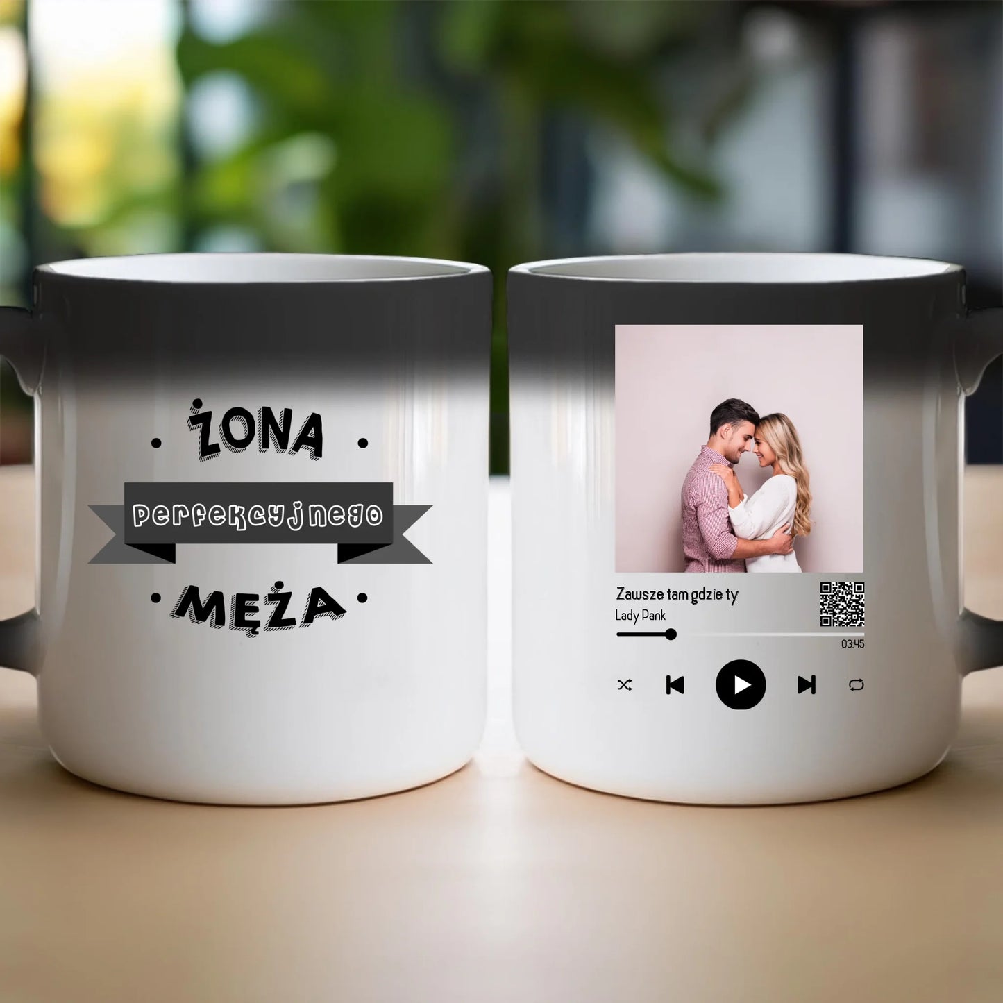 Kubek personalizowany dla par z piosenką #2