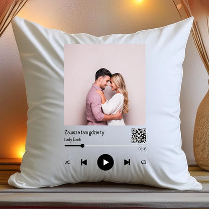 Poduszka personalizowana dla par z piosenką #2