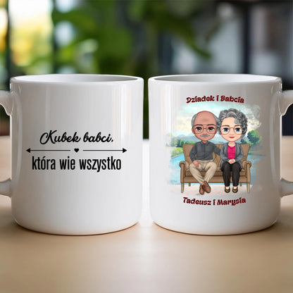 Kubek personalizowany dla babci i dziadka #608
