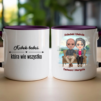 Kubek personalizowany dla babci i dziadka #608