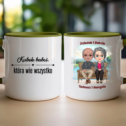 Kubek personalizowany dla babci i dziadka #608
