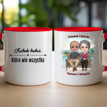 Kubek personalizowany dla babci i dziadka #608