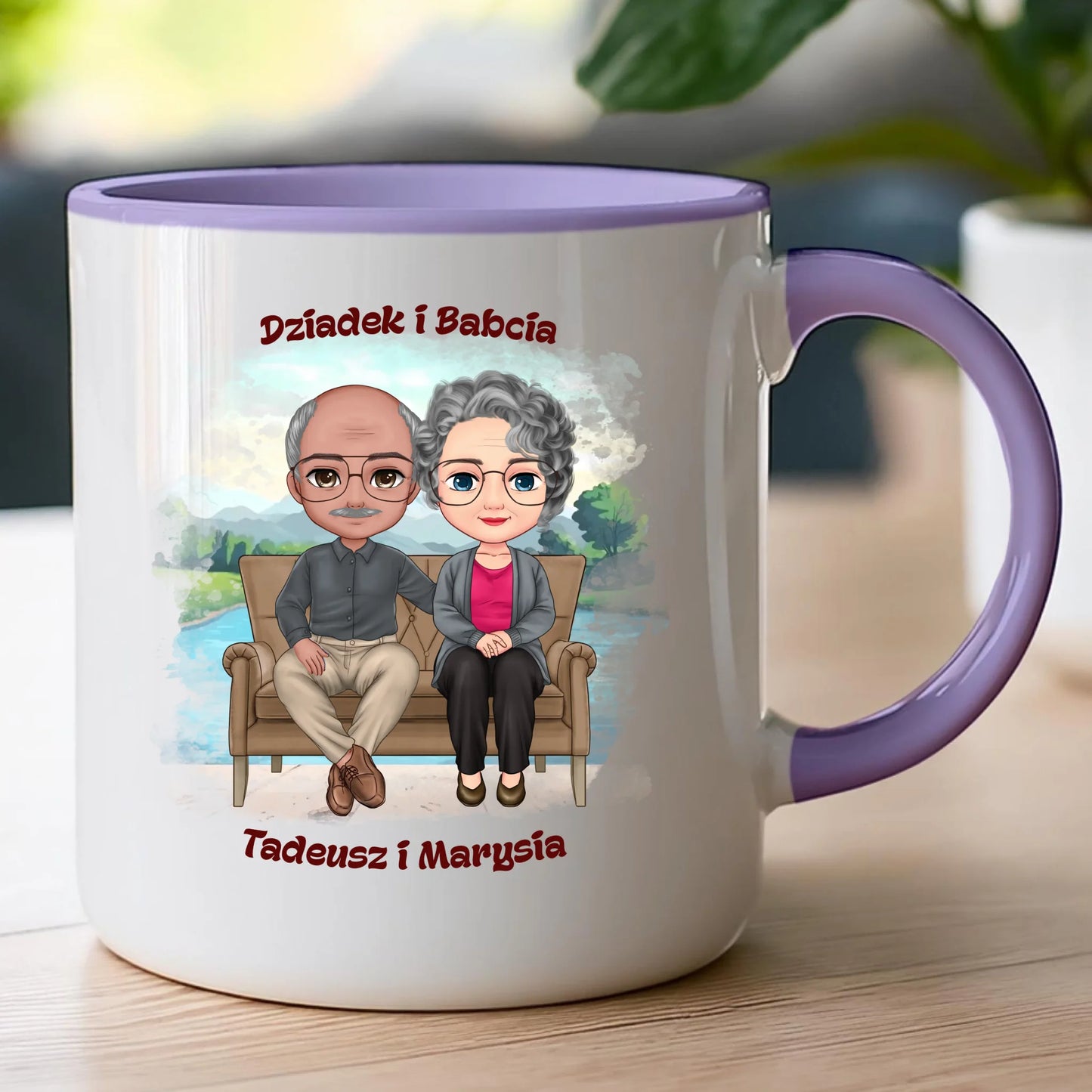 Kubek personalizowany dla babci i dziadka #608