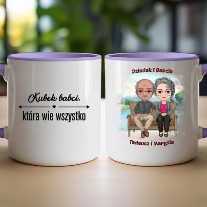 Kubek personalizowany dla babci i dziadka #608