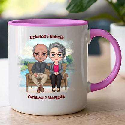 Kubek personalizowany dla babci i dziadka #608