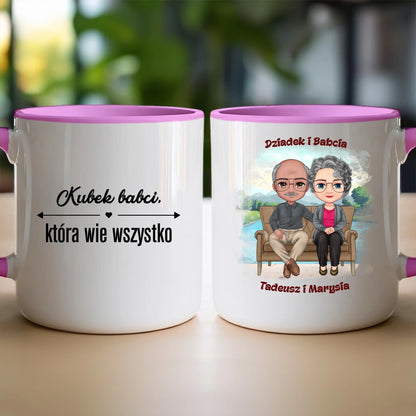 Kubek personalizowany dla babci i dziadka #608