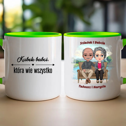 Kubek personalizowany dla babci i dziadka #608