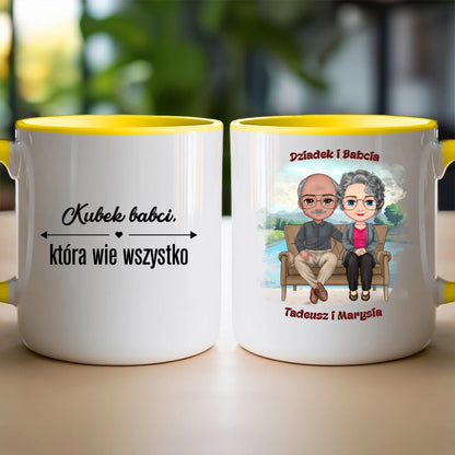 Kubek personalizowany dla babci i dziadka #608