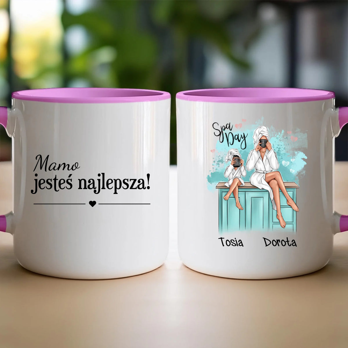 Kubek personalizowany dla mamy i córki #315