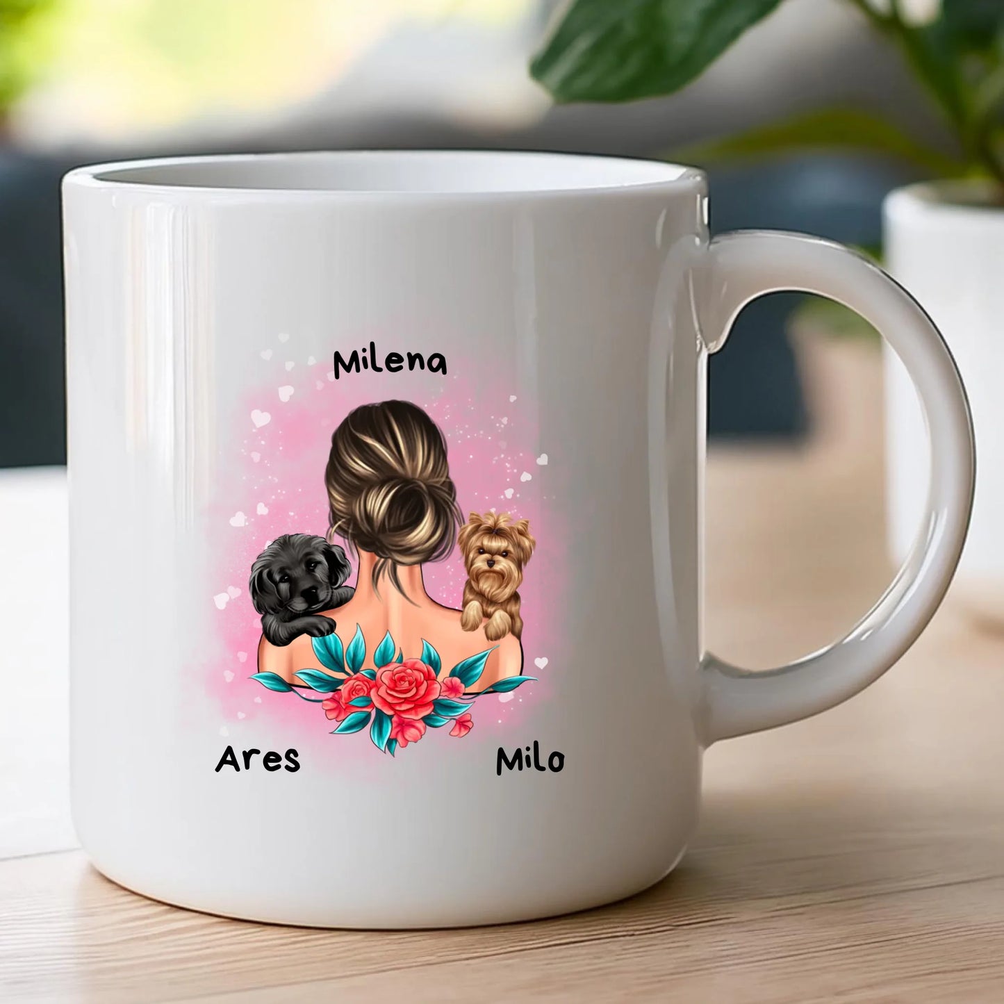 Kubek personalizowany dla kobiety - zwierzaki #15