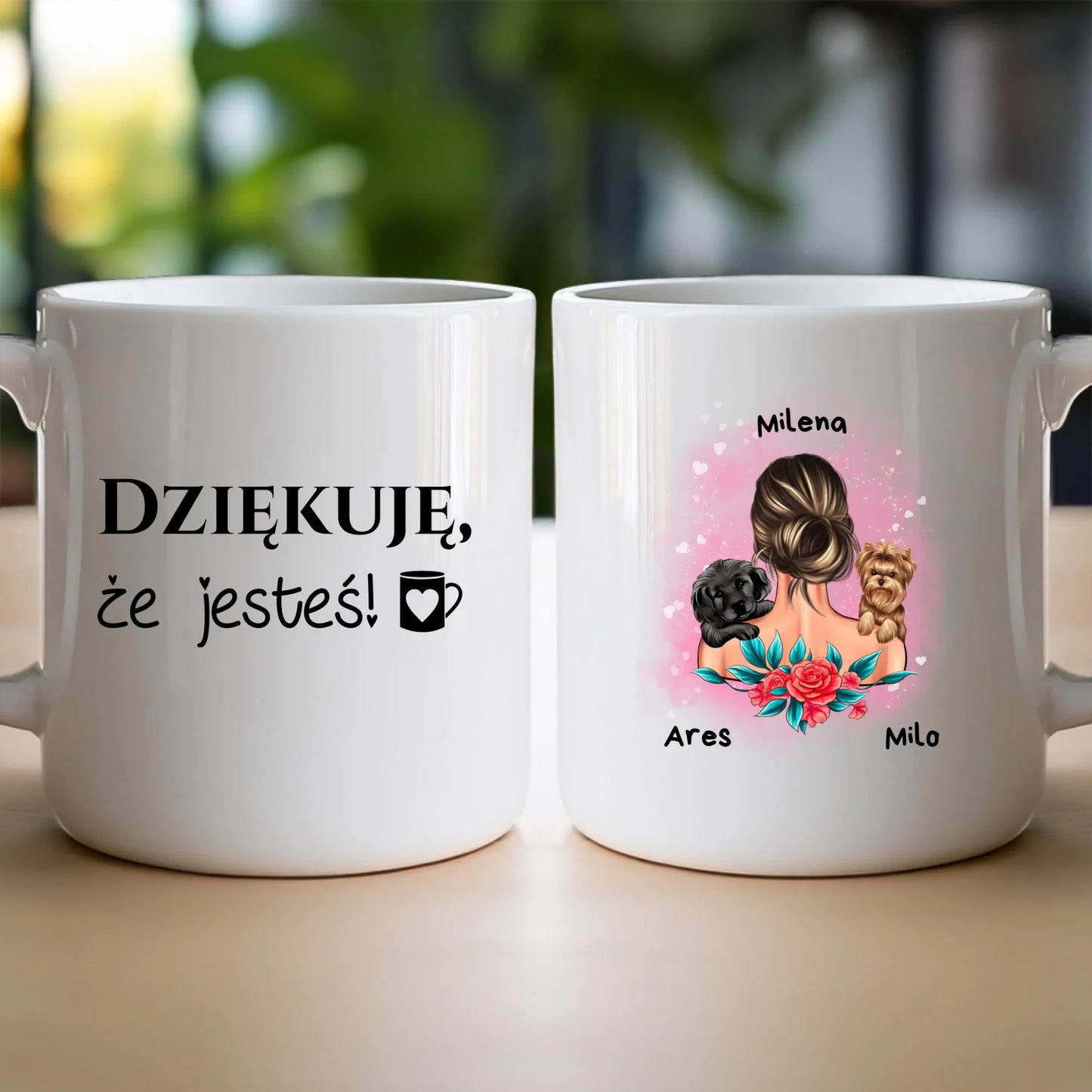 Kubek personalizowany dla kobiety - zwierzaki #15