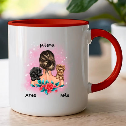 Kubek personalizowany dla kobiety - zwierzaki #15