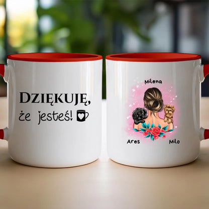 Kubek personalizowany dla kobiety - zwierzaki #15