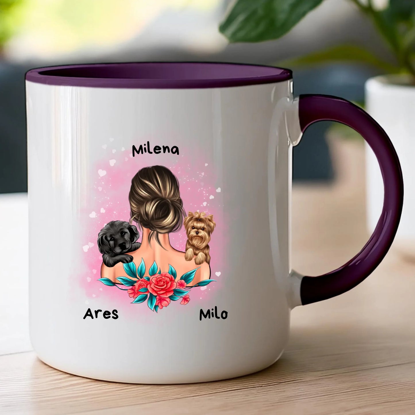 Kubek personalizowany dla kobiety - zwierzaki #15